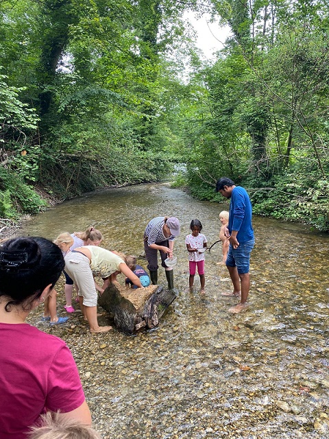 Auf der Suche nach Bachflohkrebsen und Wasserskorpionen